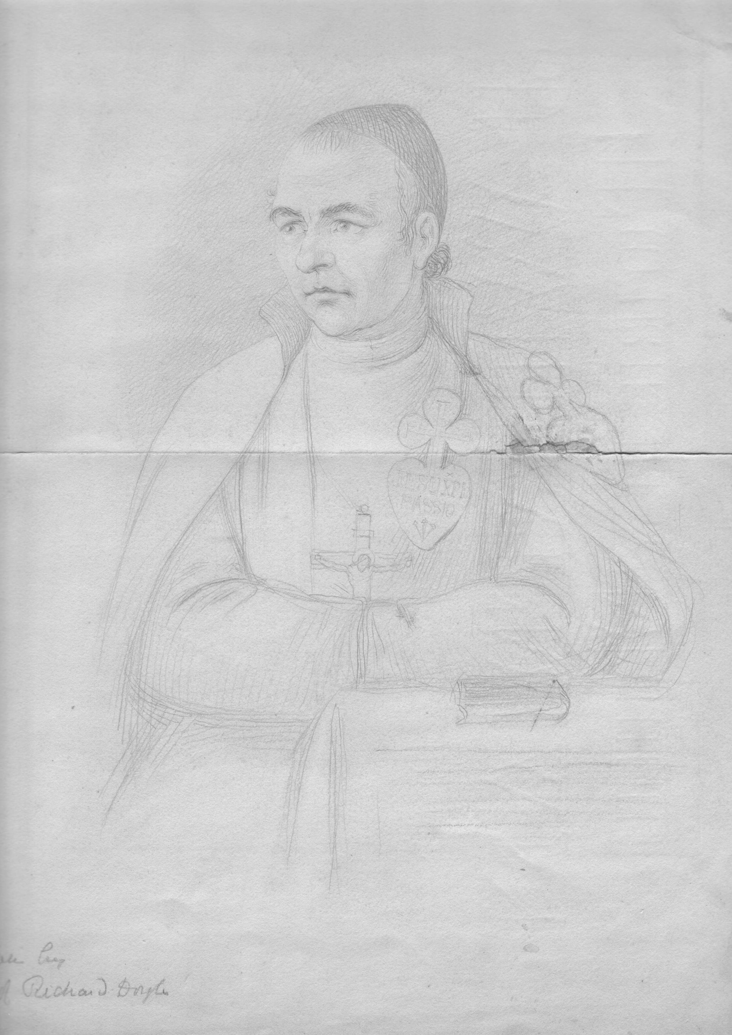 Blessed Dominic Barberi, drawing by Richard Doyle