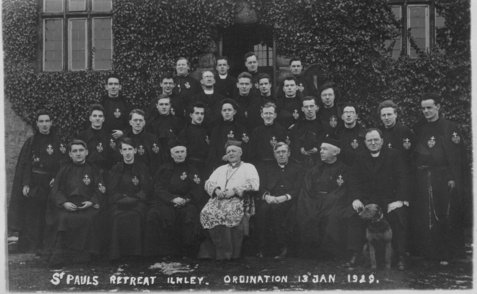 Ordination group at St Paul's Retreat, Ilkley, 1929